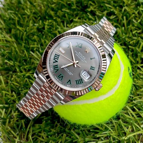 rolex wimbledon 2022 rose gold